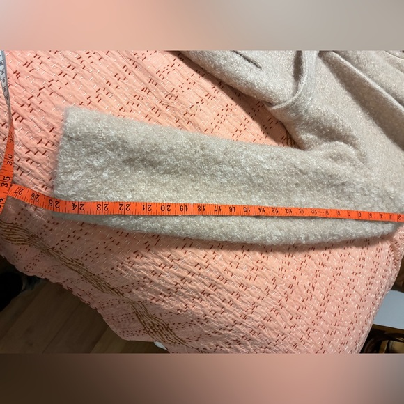 1-01 BABATON Markosian Coat Mohair Wool Midi Myth Cream Aritzia - Picture 12 of 16